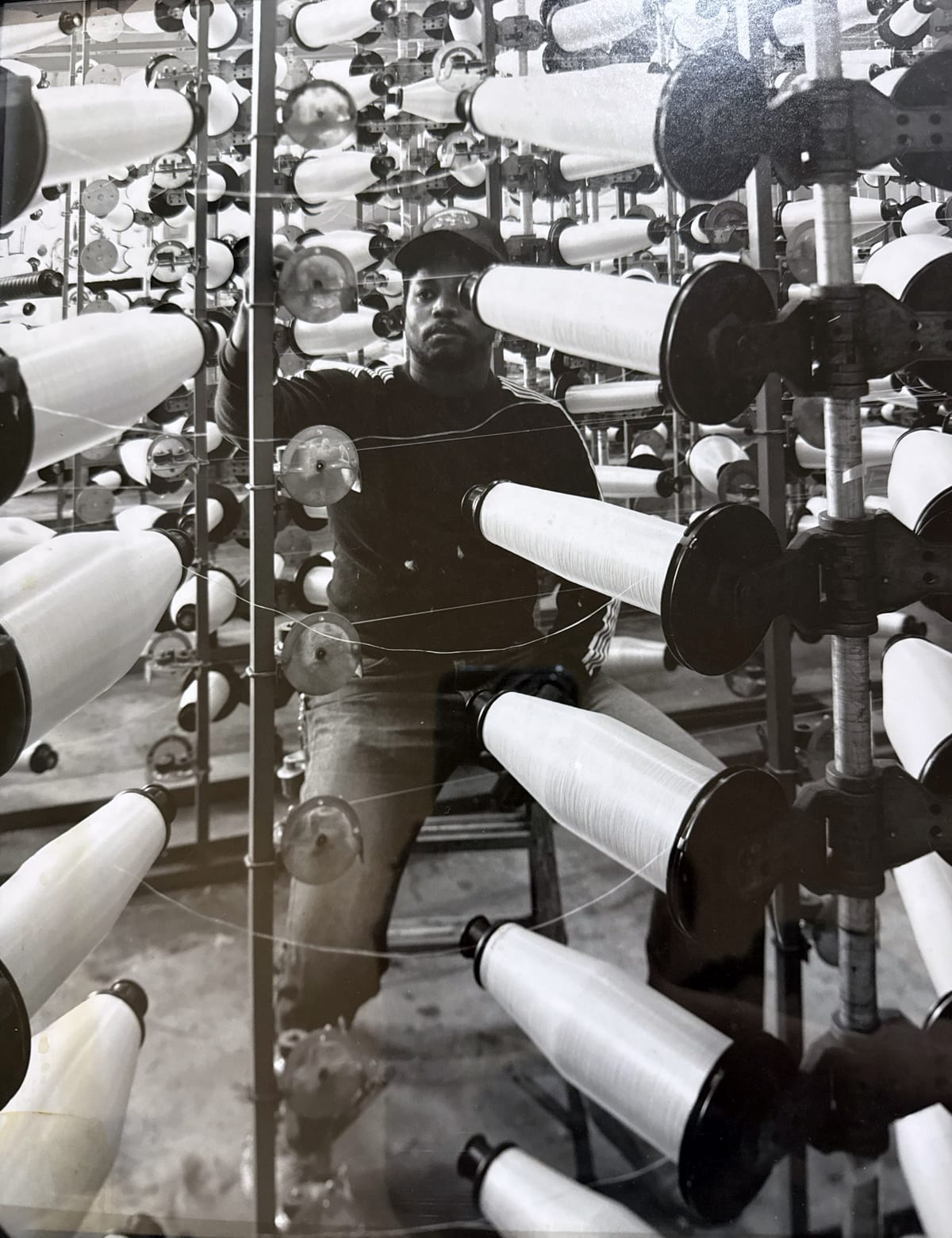 A Scrimco team member running one of our scrim machines